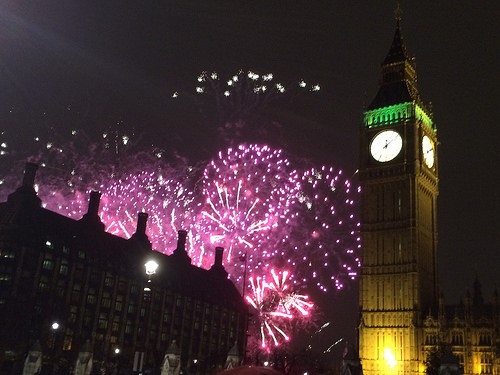 london new year fireworks